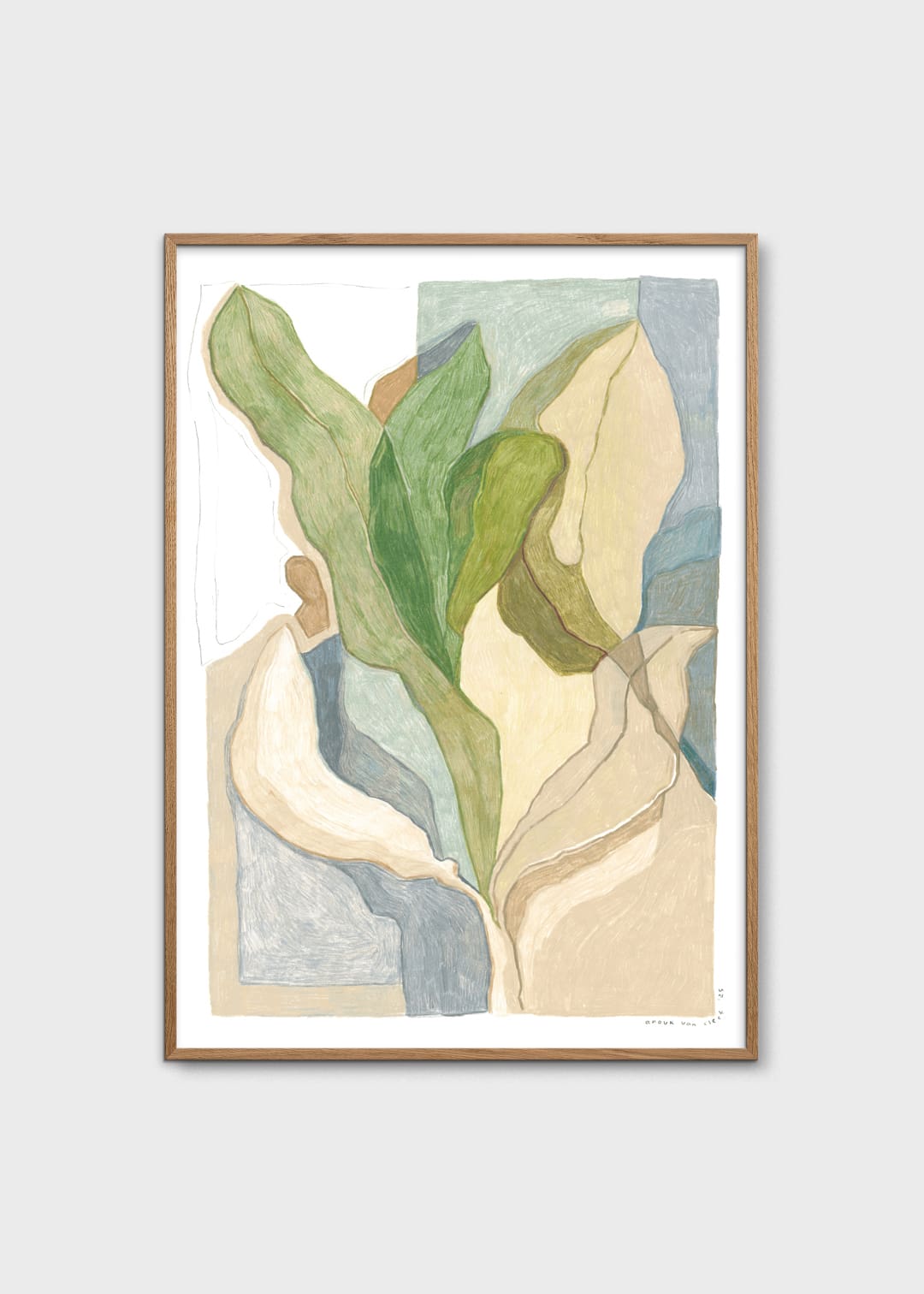 The Poster Club Seaweed Poster 30x40 cm grün
