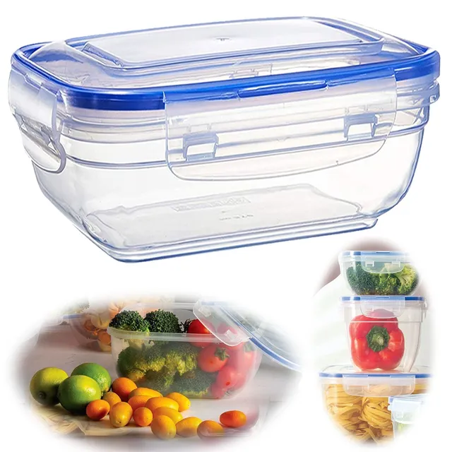 LS-LebenStil Clip & Lock Frischhaltedose 1400ml mit Deckel luftdicht