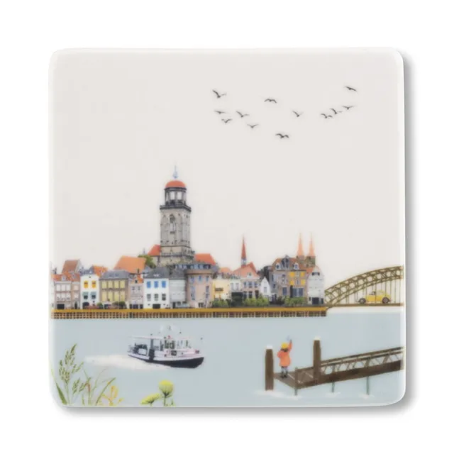 Storytiles Mini's Zwaaiend naar Deventer Fliese Deventer-Motiv