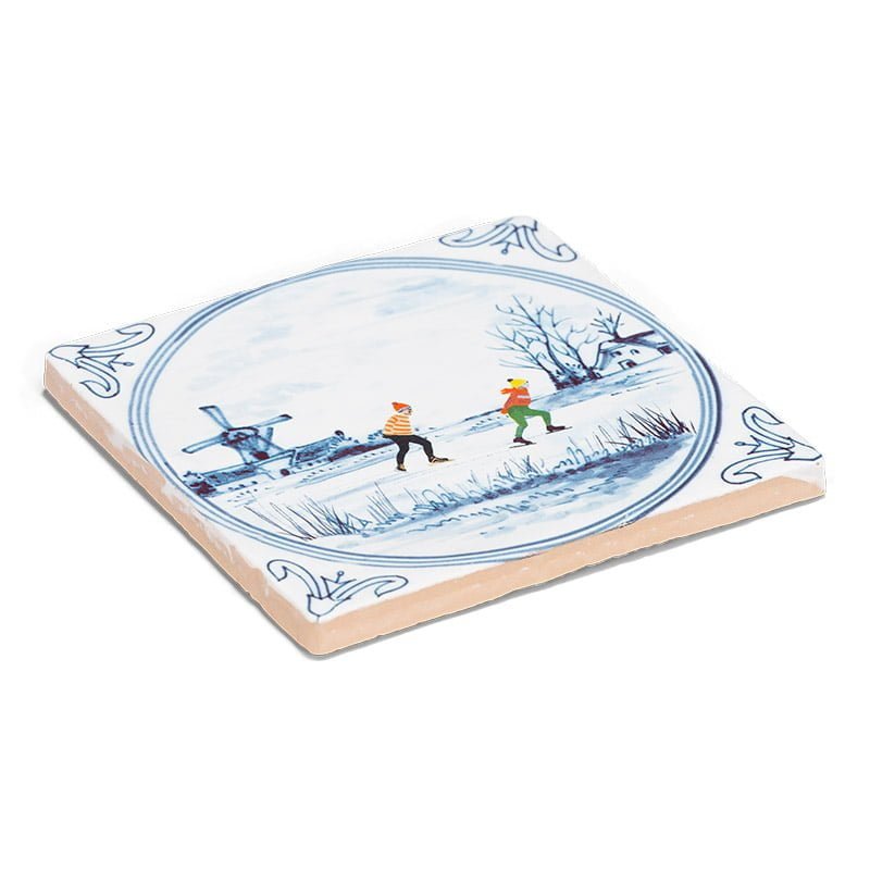 Storytiles Delft blue Hollandse winter Fliese 10x10 cm Winter