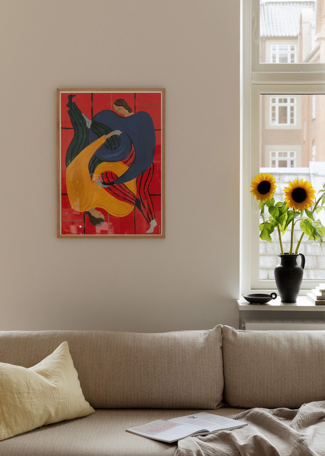 The Poster Club Art Prints Hold You Red Poster A4 bunt