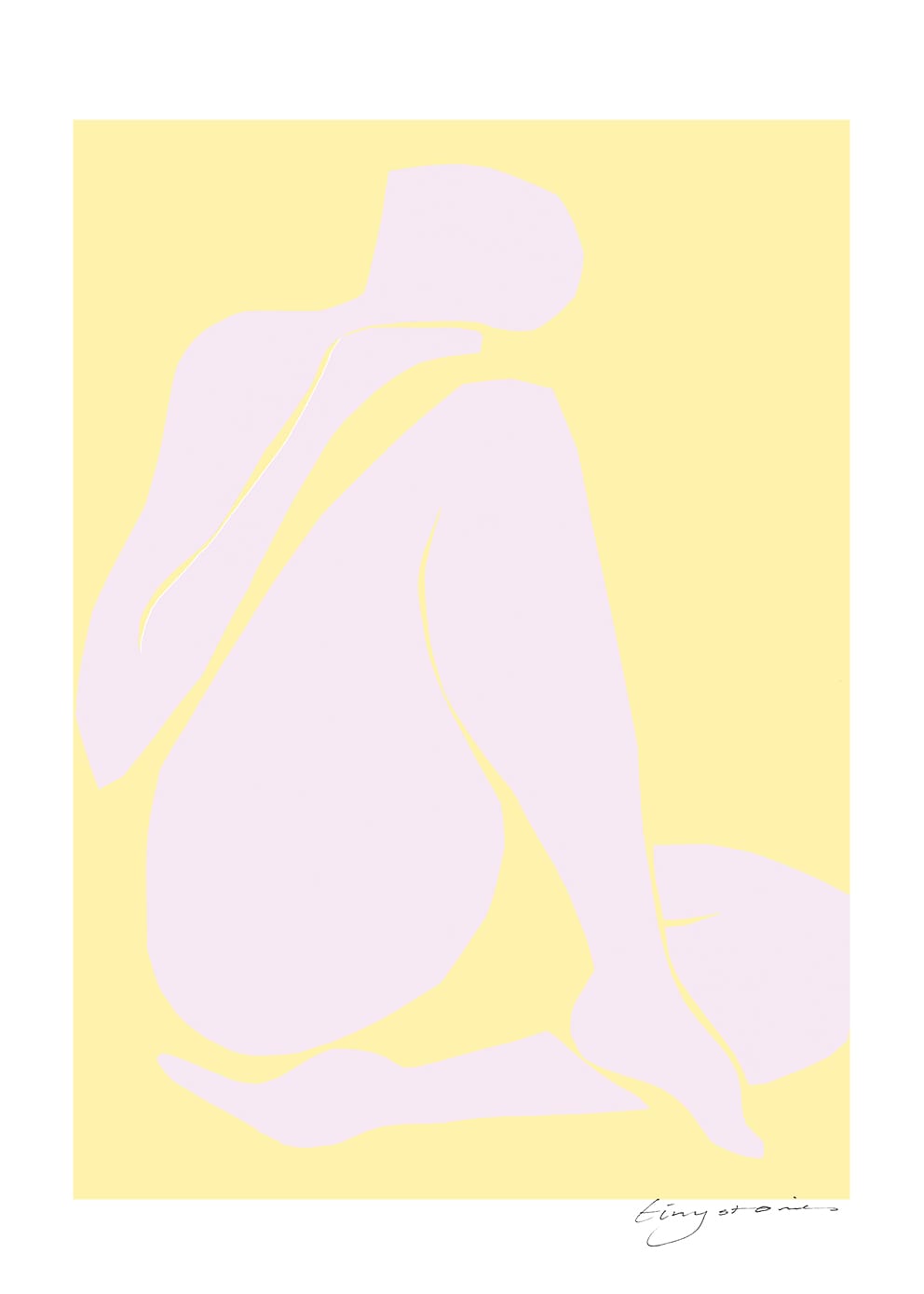 The Poster Club Lilac Intimacy Kunstdruck 30x40 cm lila