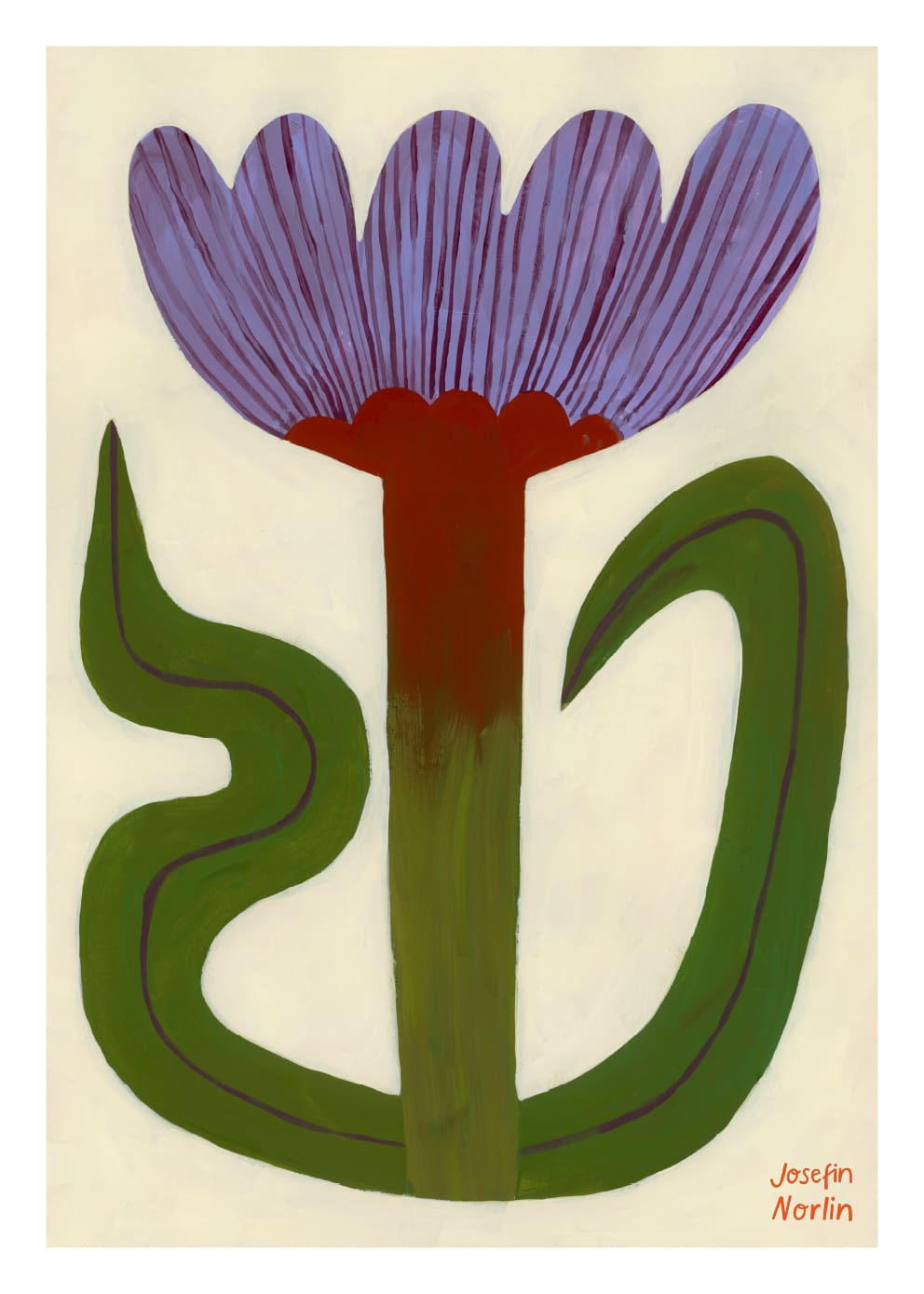 The Poster Club Jazzy Flower Poster 30x40 cm botanisch