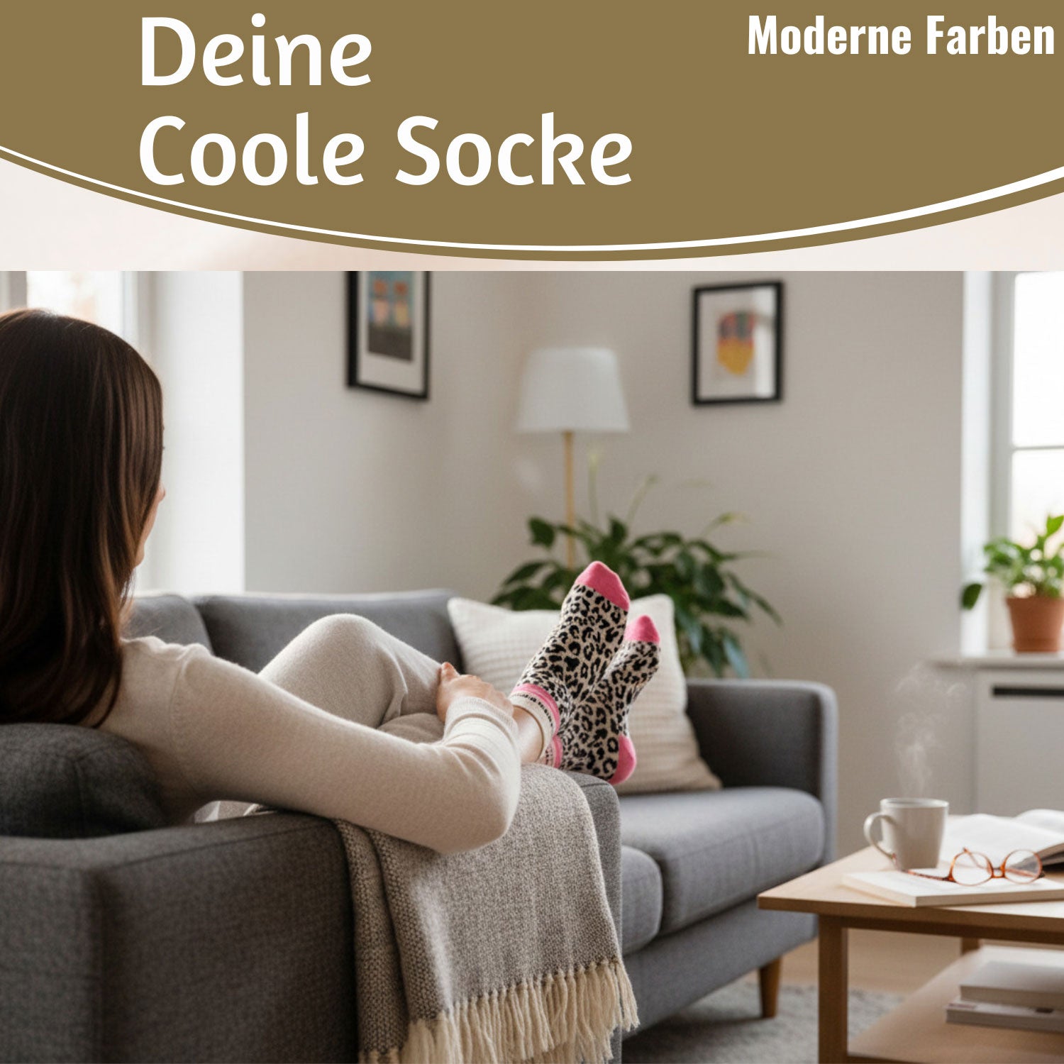 LS-LebenStil Socke 36-40 Du Wildes Ding Leo Damen