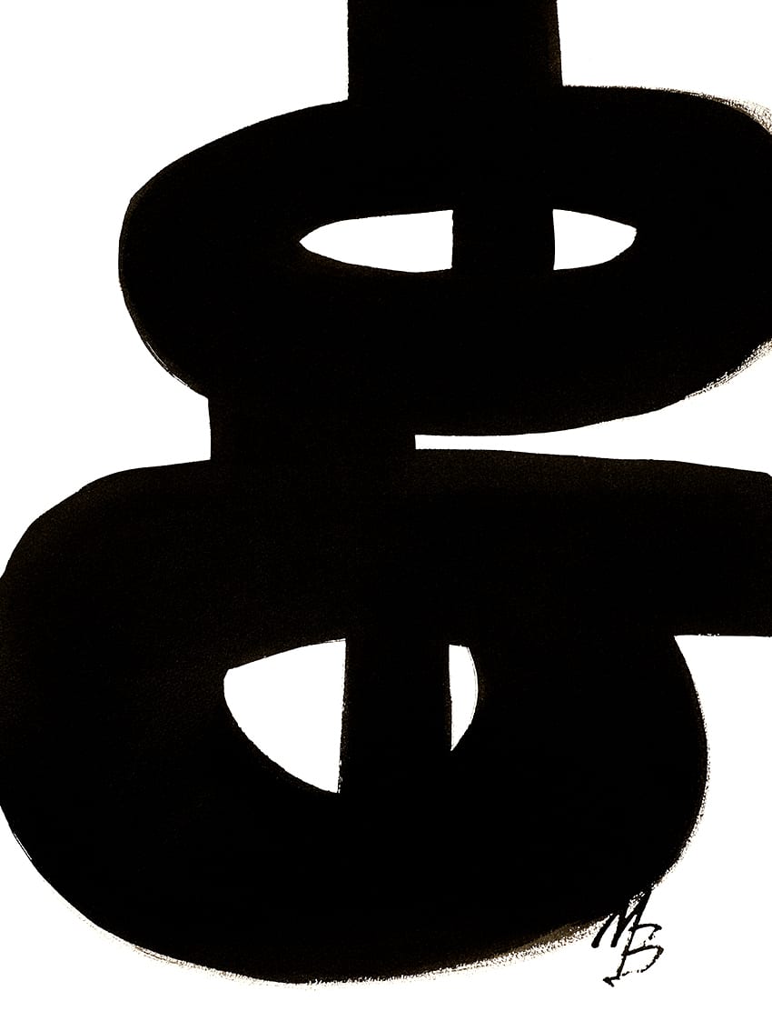 The Poster Club No 02 Poster 30x40 schwarze Linien