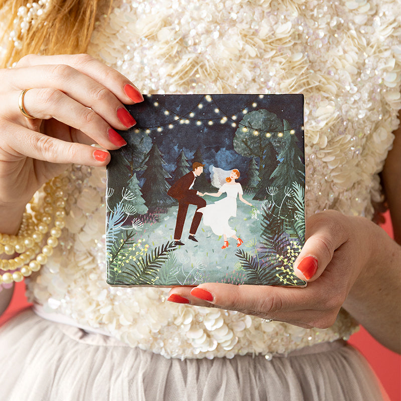 Storytiles Delft Blue Our wedding night Wandfliese Hochzeit 10x10 cm