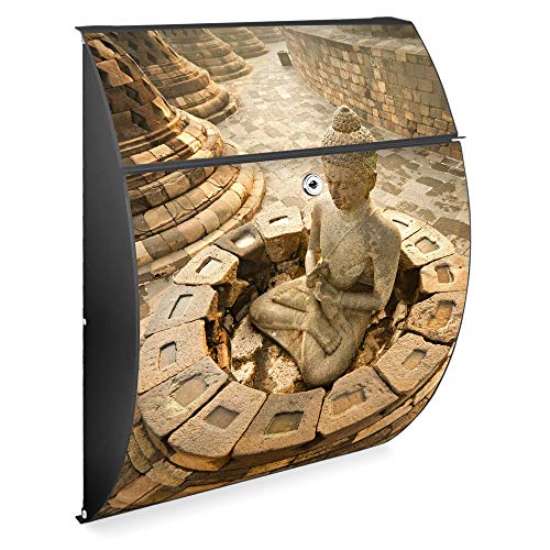 Banjado Riviera Briefkasten Anthrazit Sitzender Buddha A4