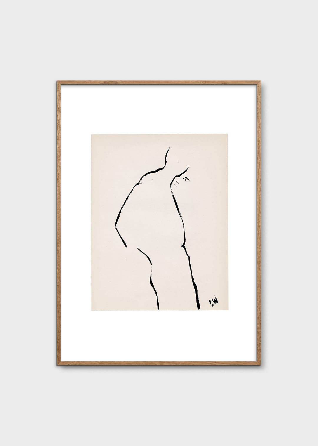The Poster Club Silhouette 01 Poster 30x40 cm Beige