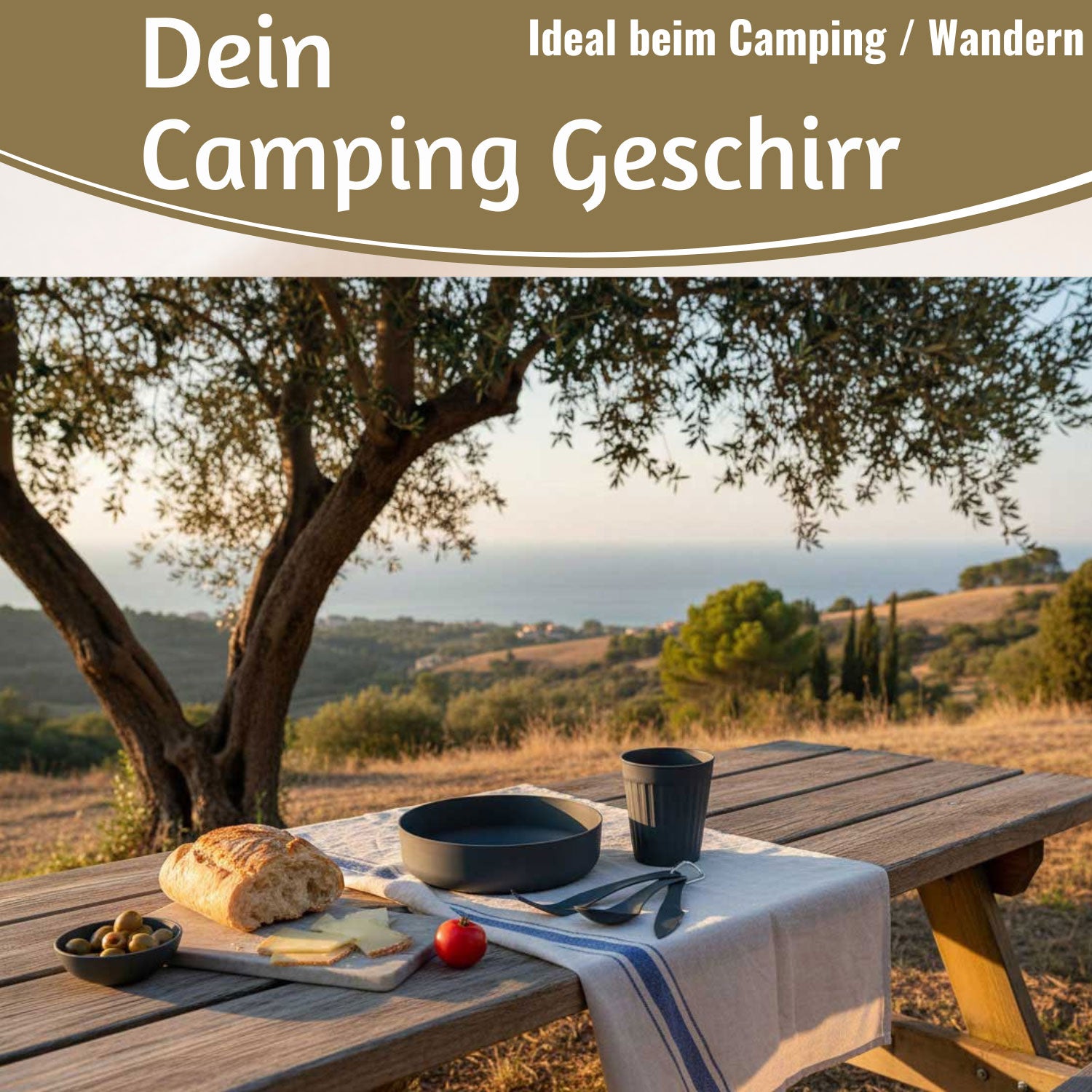LS-LebenStil Picknick-Set 6-teilig mit Tragetasche