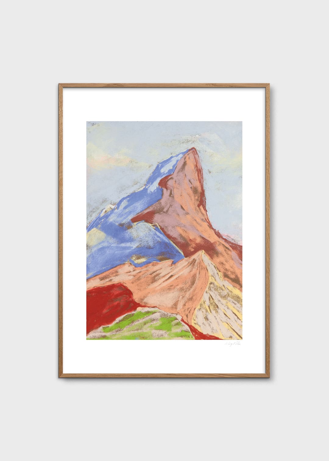 The Poster Club Art Prints Cuillin Ridge IV Poster 30x40 blau