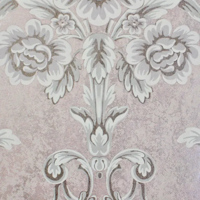 Mineheart Wimpole Floral Tapete Pink 53 cm x 10 m