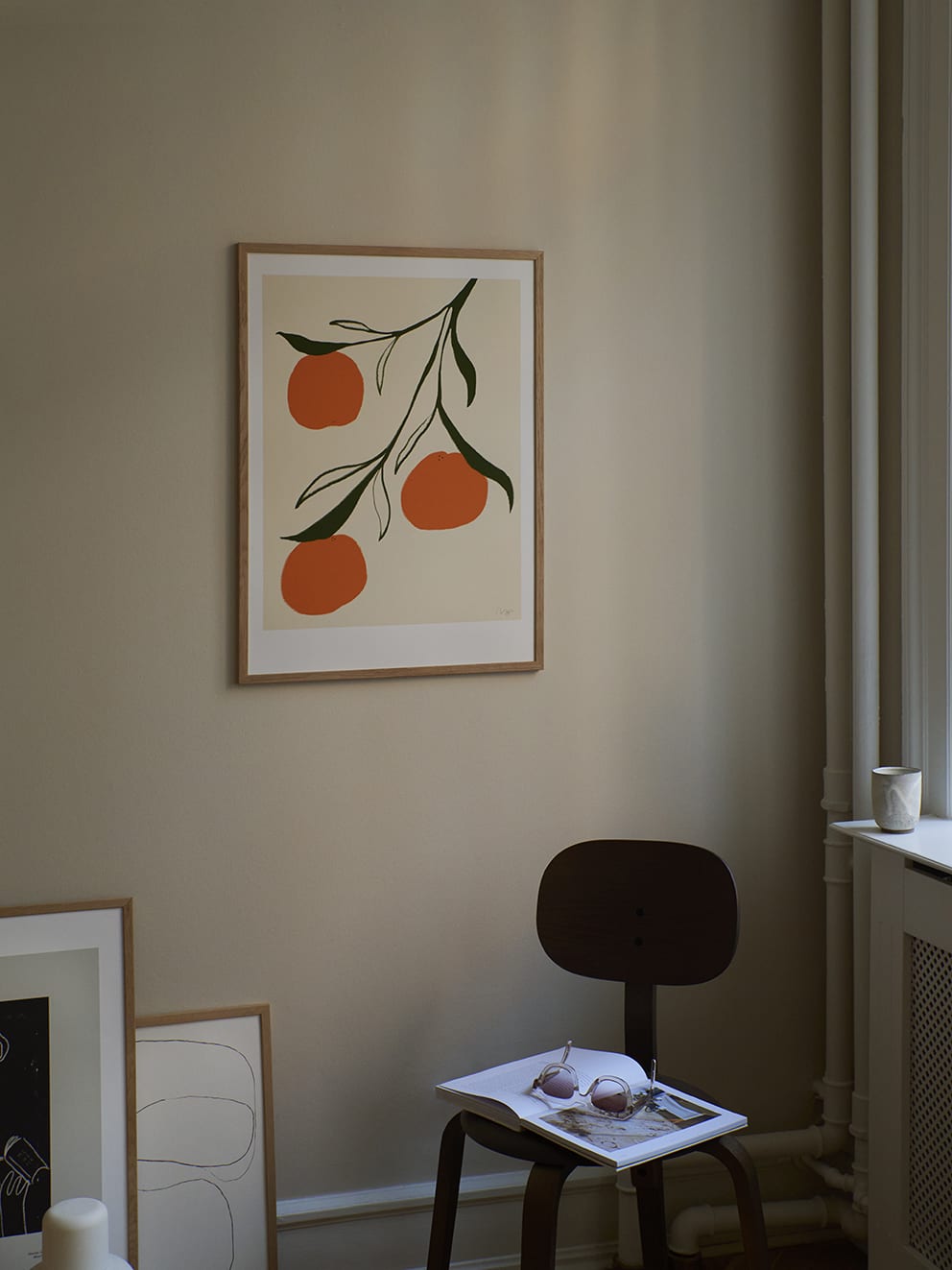 The Poster Club Art Prints Orange Poster 30x40 cm beige