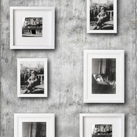 Mineheart Wallpaper Picture Frame Tapete Schwarz-Weiß Vlies