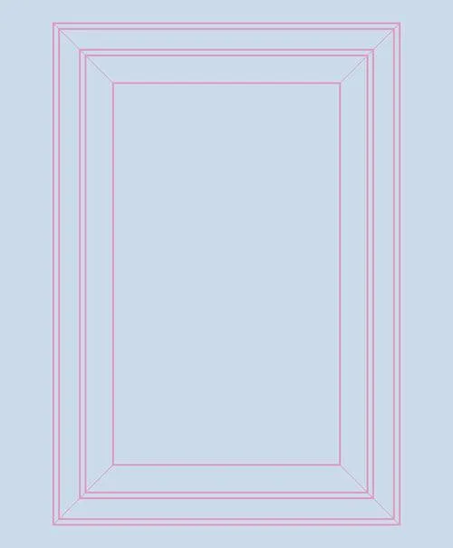 Mineheart Outline Tapete Hellblau Pink Paneel 10m