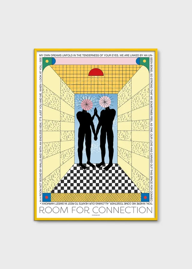 The Poster Club Art Prints Room for Connection Poster 30x40 cm gelb