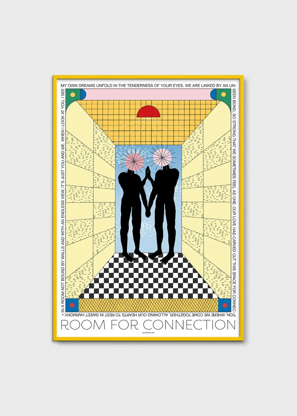 The Poster Club Art Prints Room for Connection Poster 30x40 cm gelb