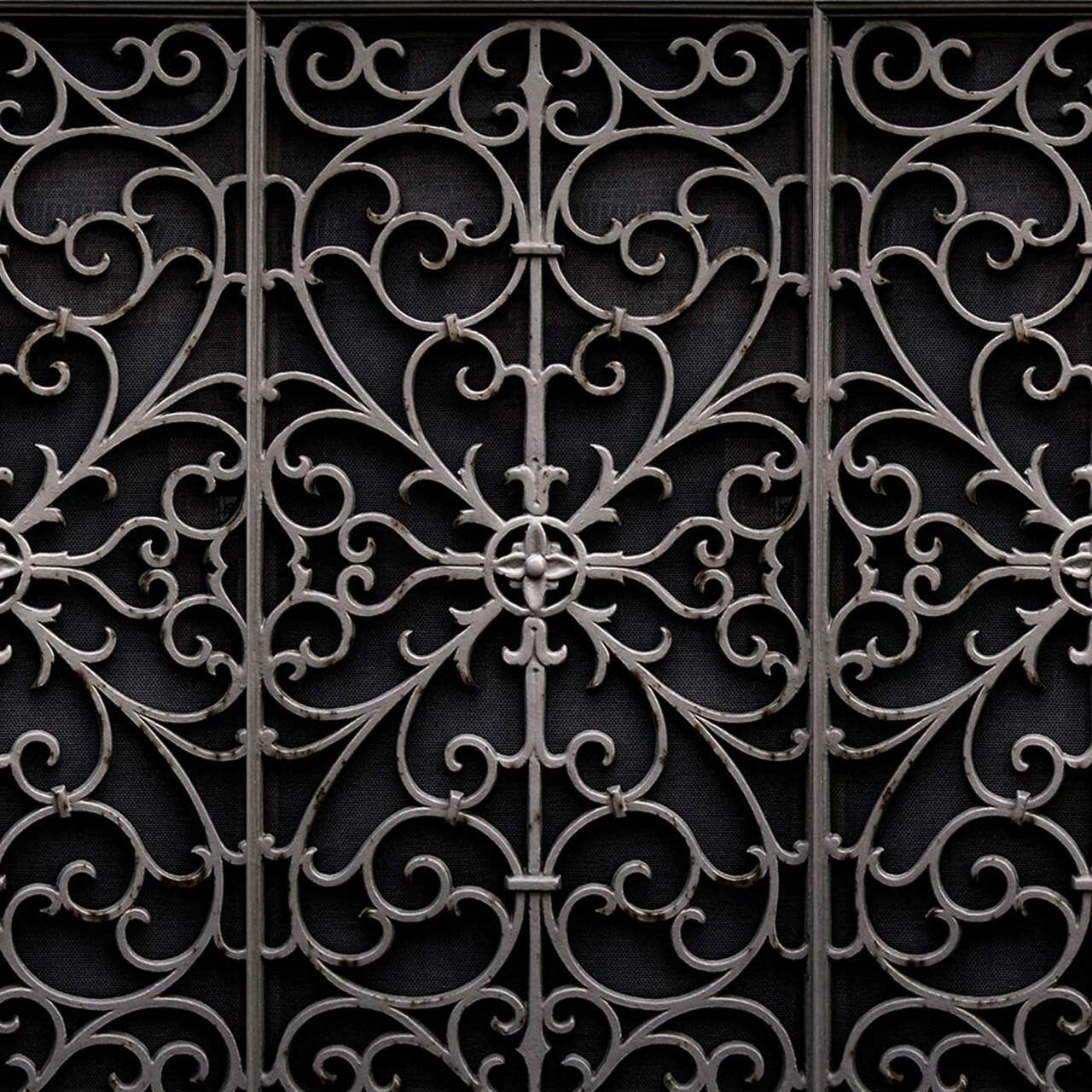 Mineheart Wrought Metal Gate Tapete Schwarz Rolle