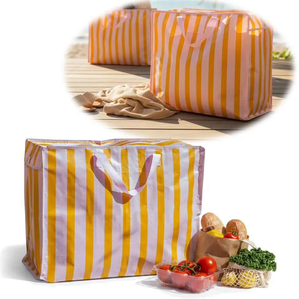 LS-LebenStil XXL Jumbo Bag Rosa-Orange 55 cm Aufbewahrungstasche