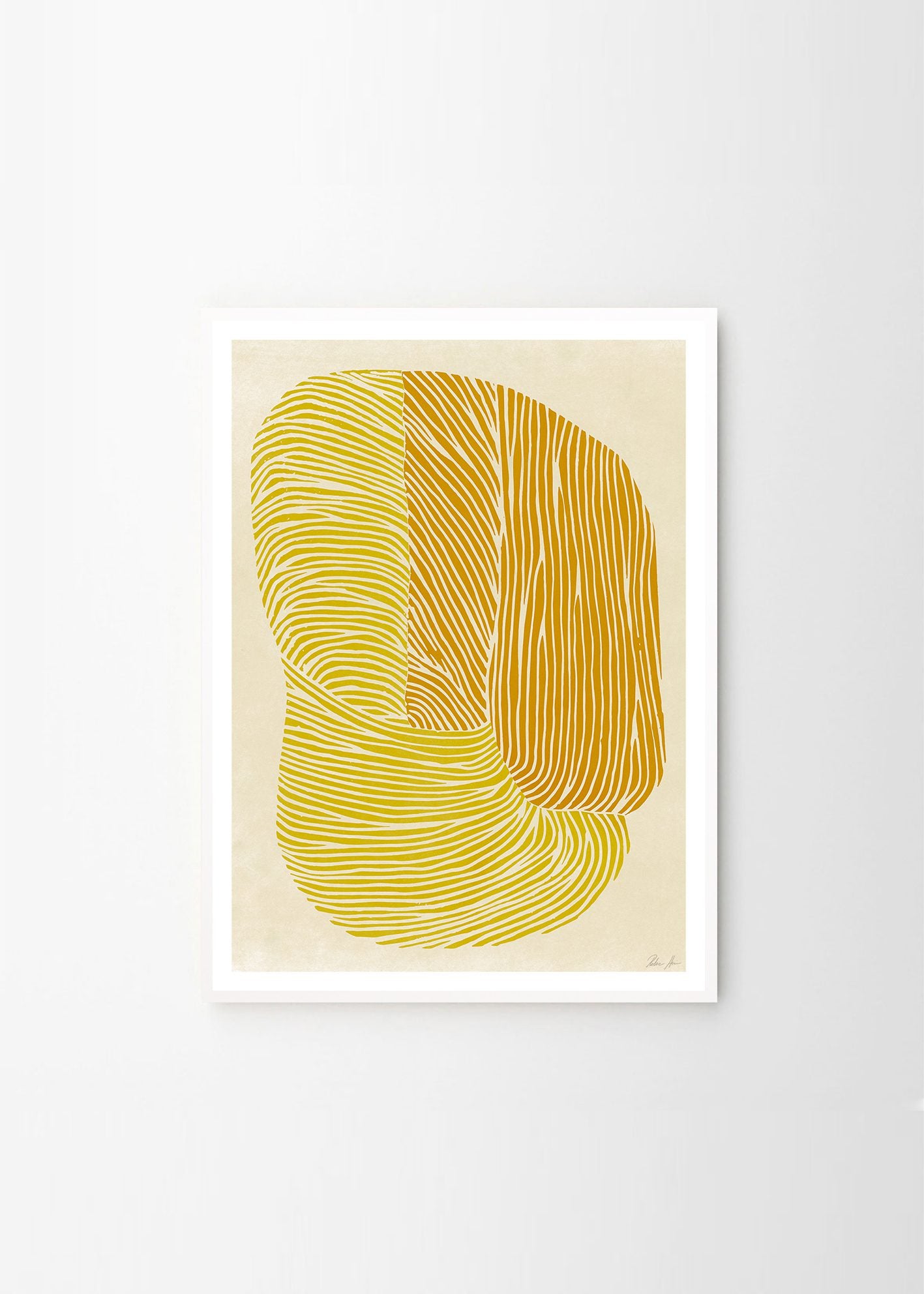 The Poster Club Yellow Reef Kunstdruck 30x40 Gelb Orange