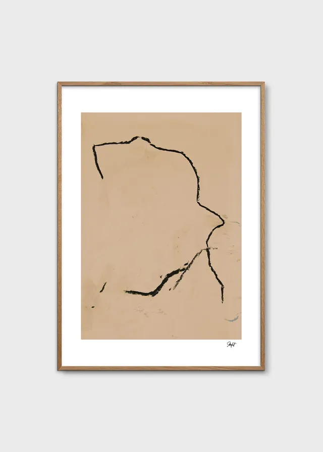 The Poster Club Contemplate Kunstdruck 30x40 cm Beige