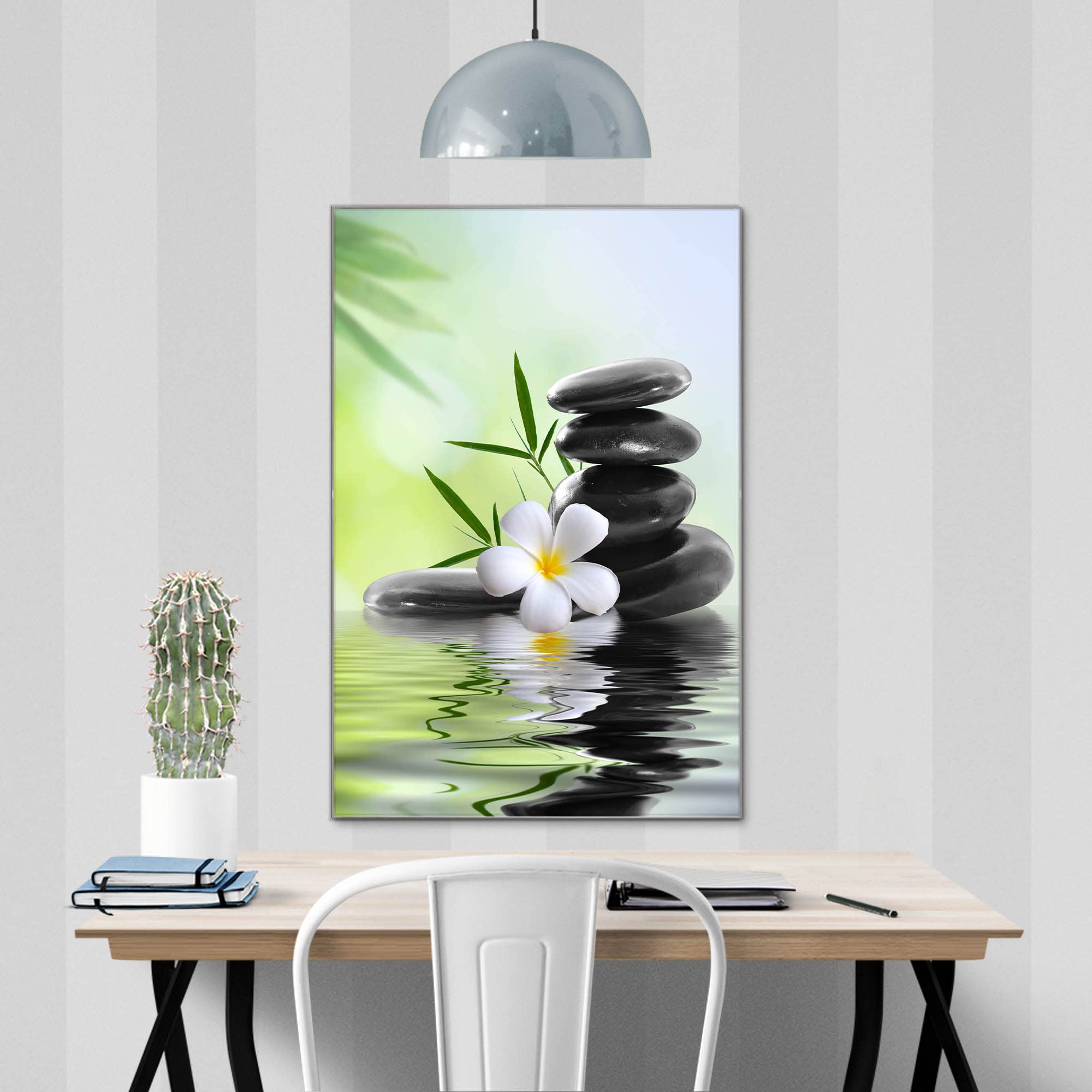 Banjado Magnettafel Steine & Relax 6 Glas 40x60 beschreibbar