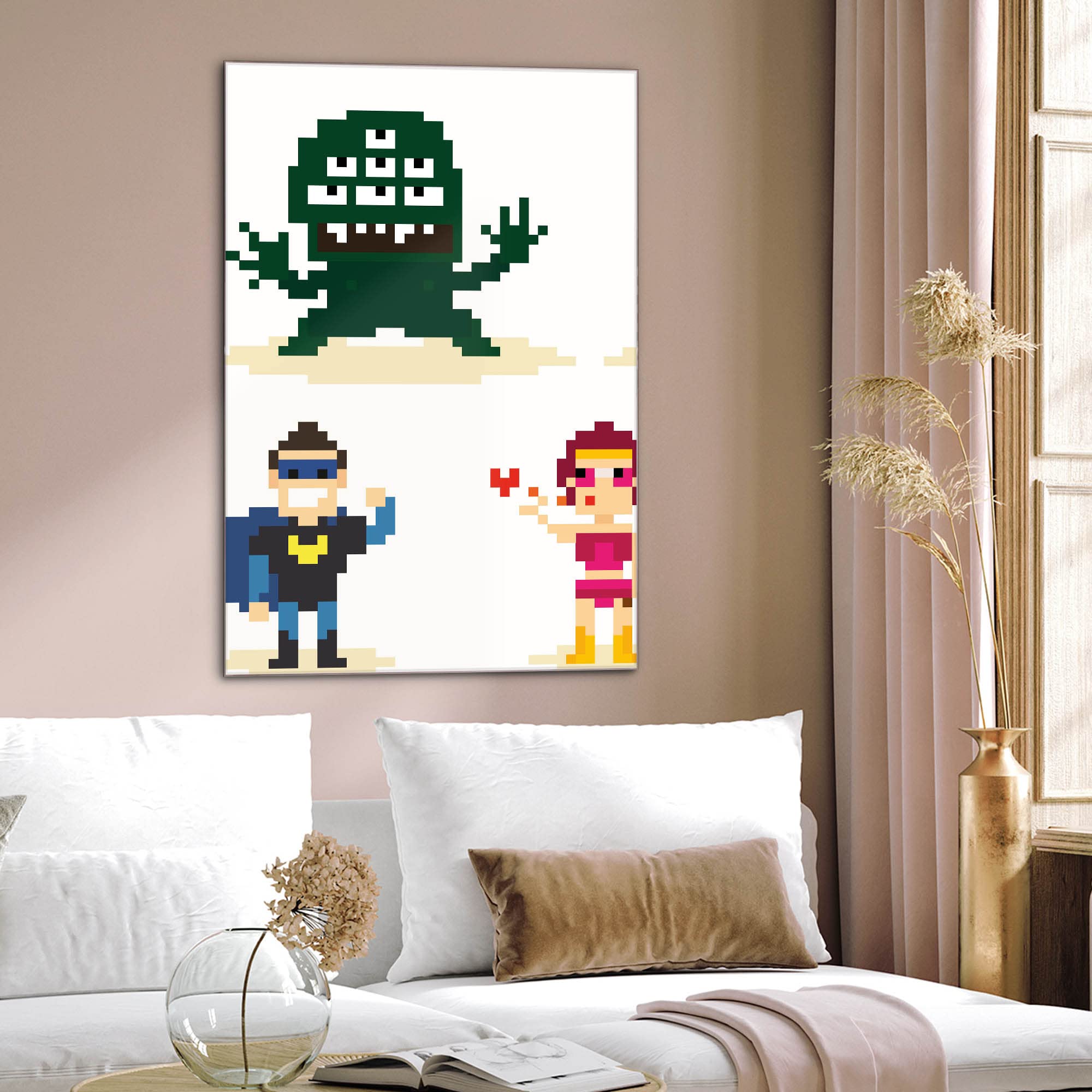 Banjado Magnettafel Superhelden Magnetboard 60x40 cm Kinder