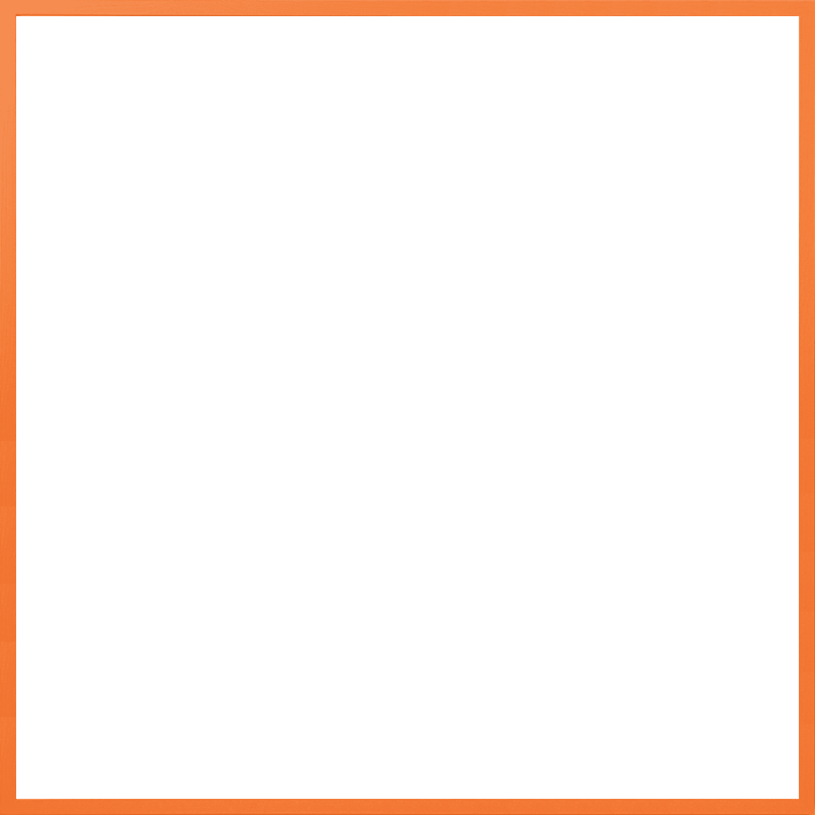 The Poster Club Frames Orange Wood Bilderrahmen 30x40 cm