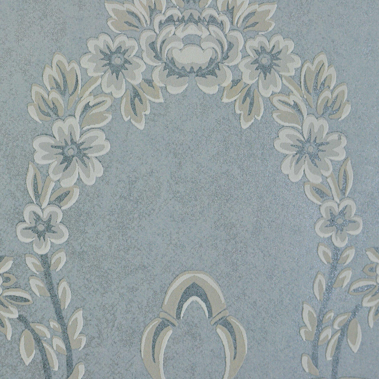 Mineheart Wimpole Tapete Hellblau 53cmx10m Floral