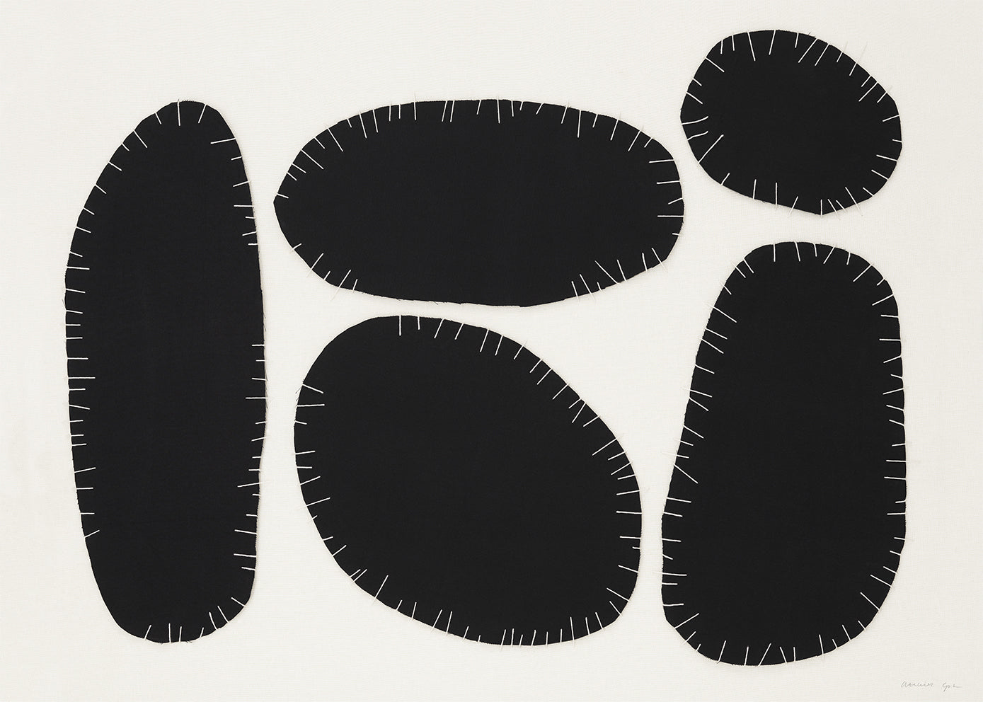 The Poster Club No. 190 Kunstdruck A4 schwarz-weiß abstrakt