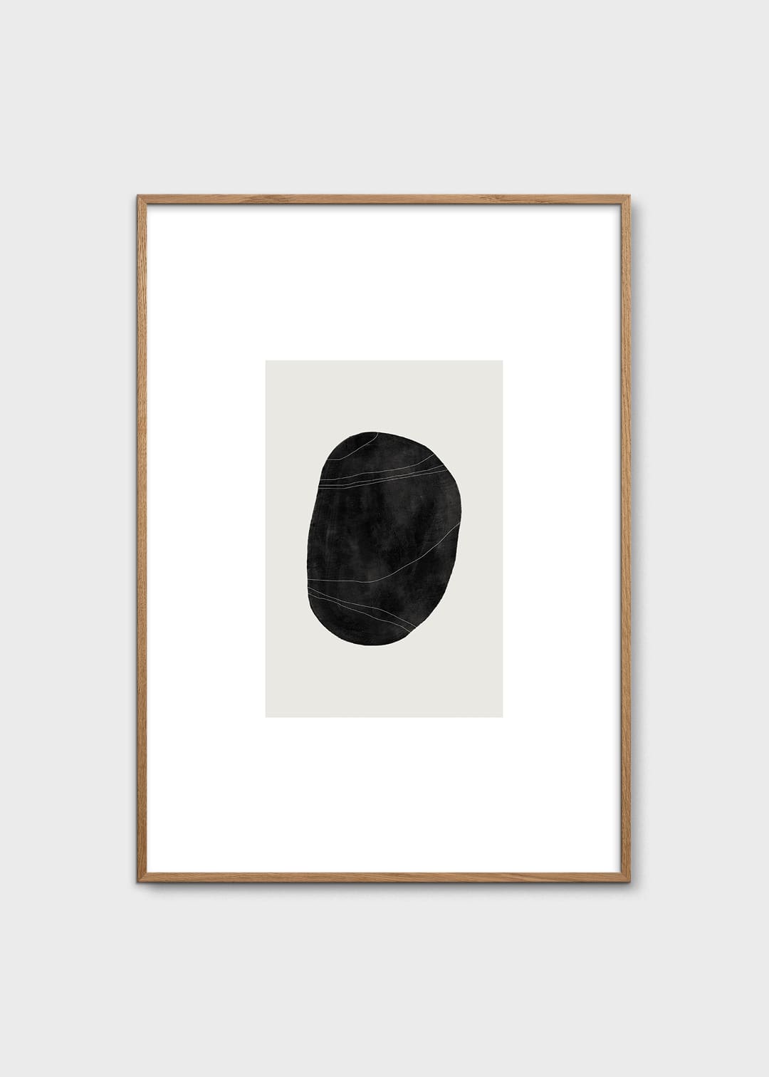 The Poster Club Art Prints Pebble 05 Poster 30x40 cm schwarz