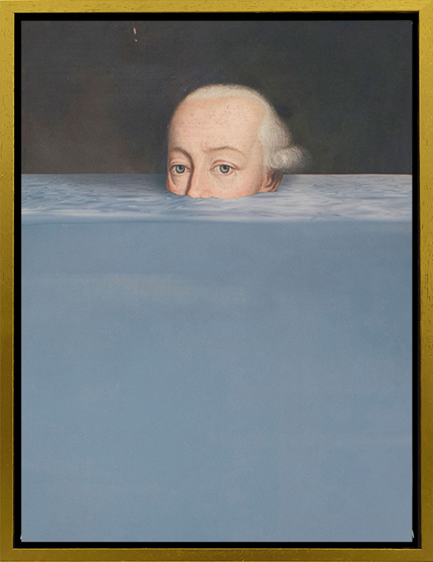 Mineheart Submerged-1 Leinwandbild Blau 21x30 cm