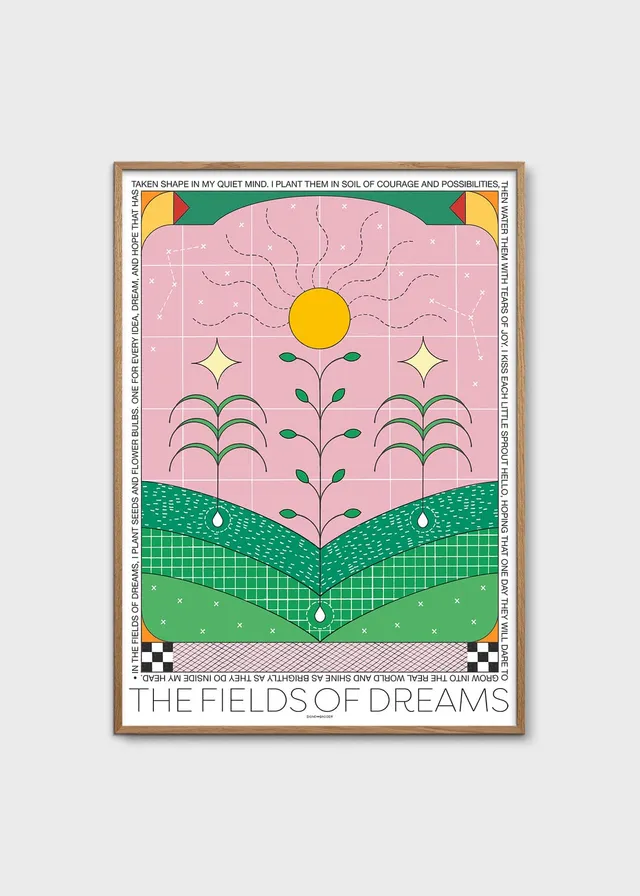The Poster Club Art Prints The Fields of Dreams Poster 30x40 cm grün