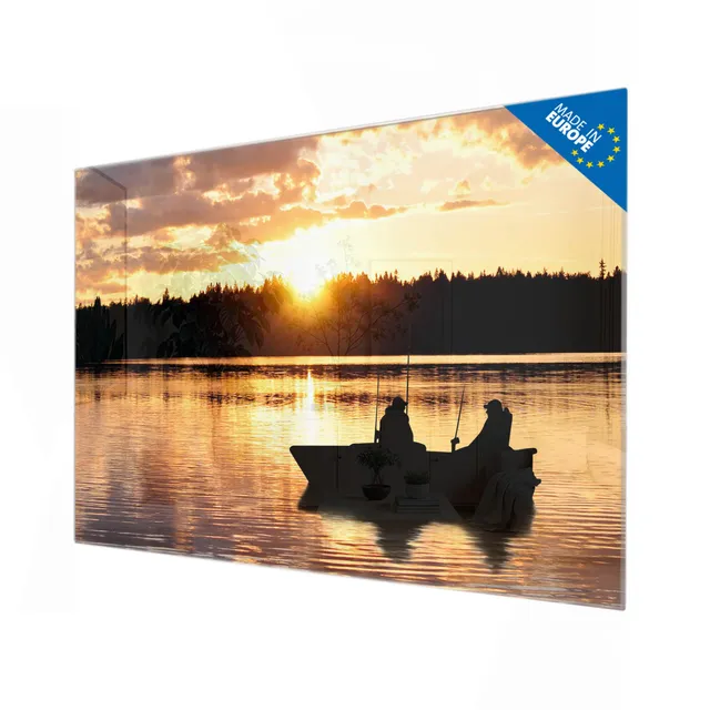 Banjado Magnettafel Angler Magnetboard Glas 120x80 cm Wald