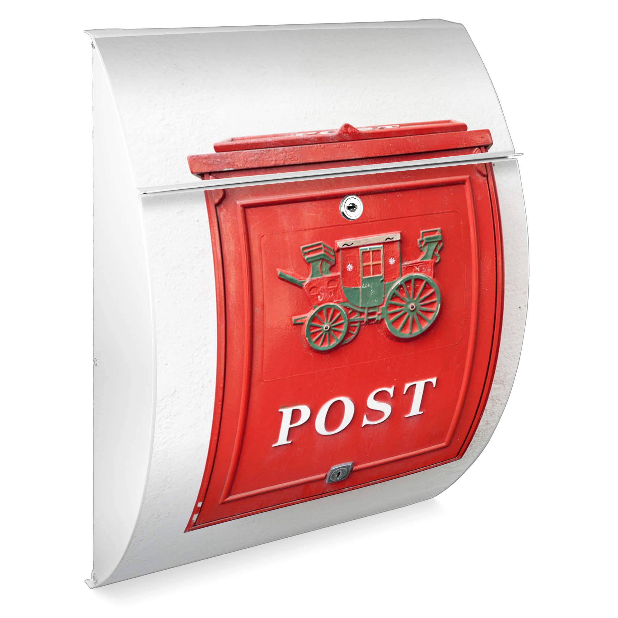 Banjado Riviera Briefkasten Anthrazit Nostalgie A4 Einwurf