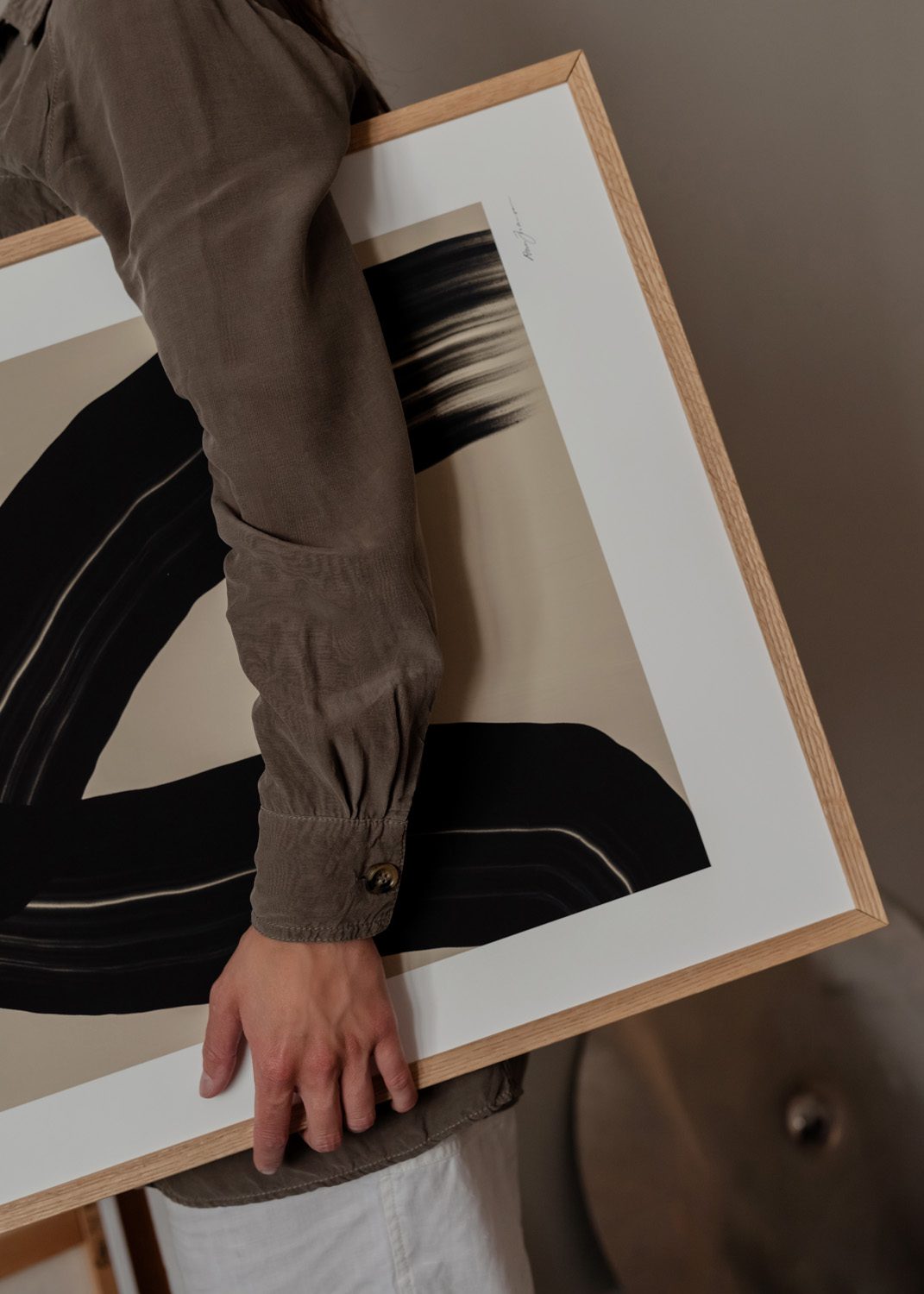 The Poster Club The Walk Poster A4 beige schwarz Johansson