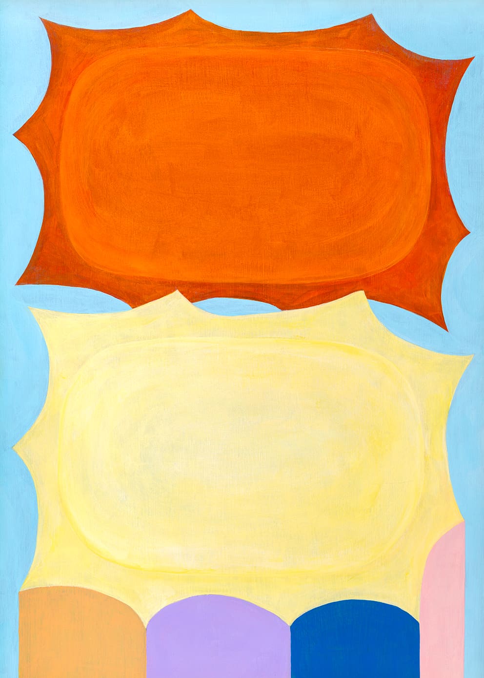 The Poster Club Sun Stump Canvas 30x40 cm blau