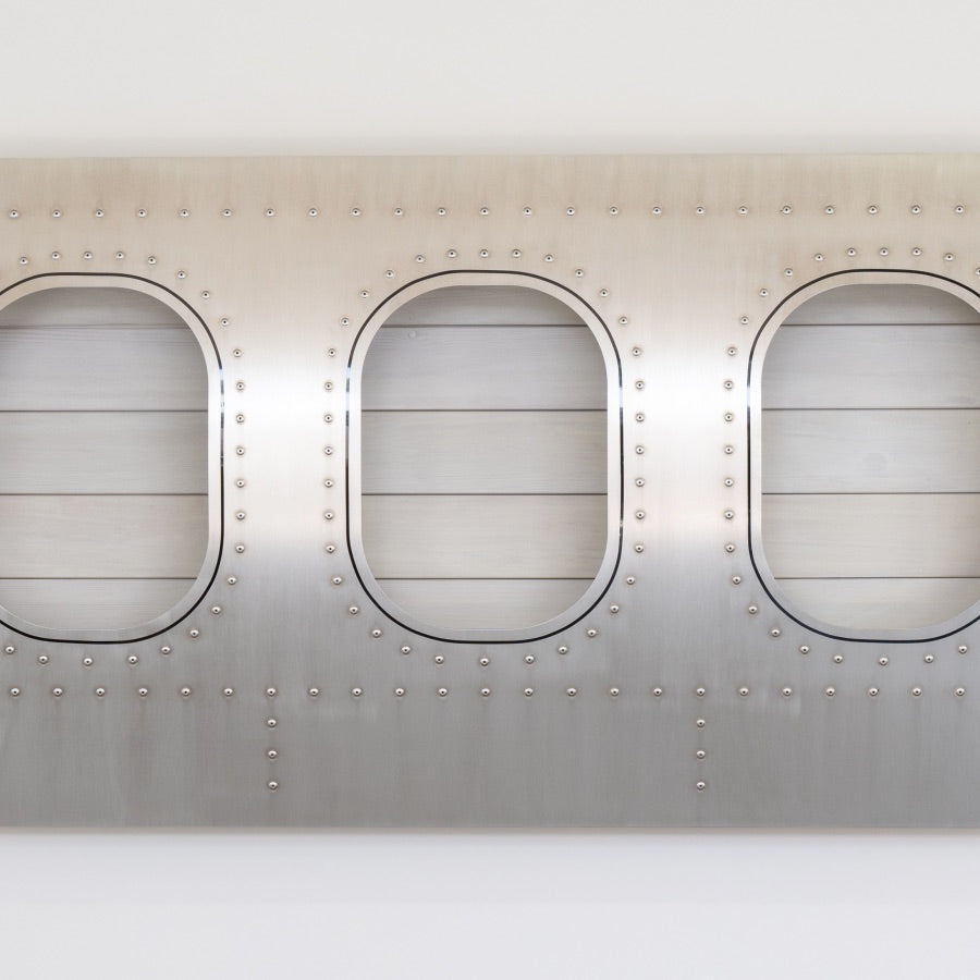 aircraftwindows Wall Bars 4er Wandbar Tannenholz Black Edition