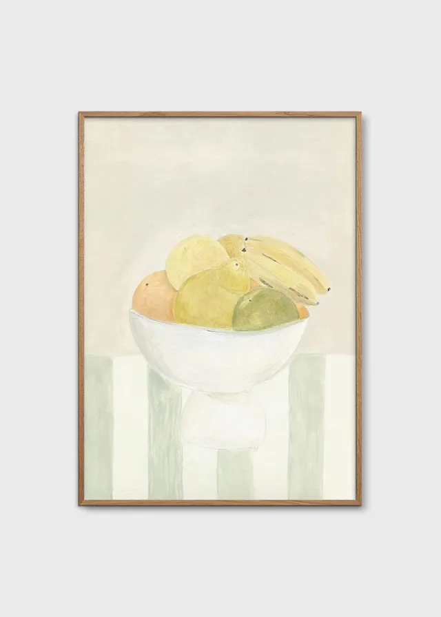 The Poster Club Still Life with Fruit Poster A4 grün