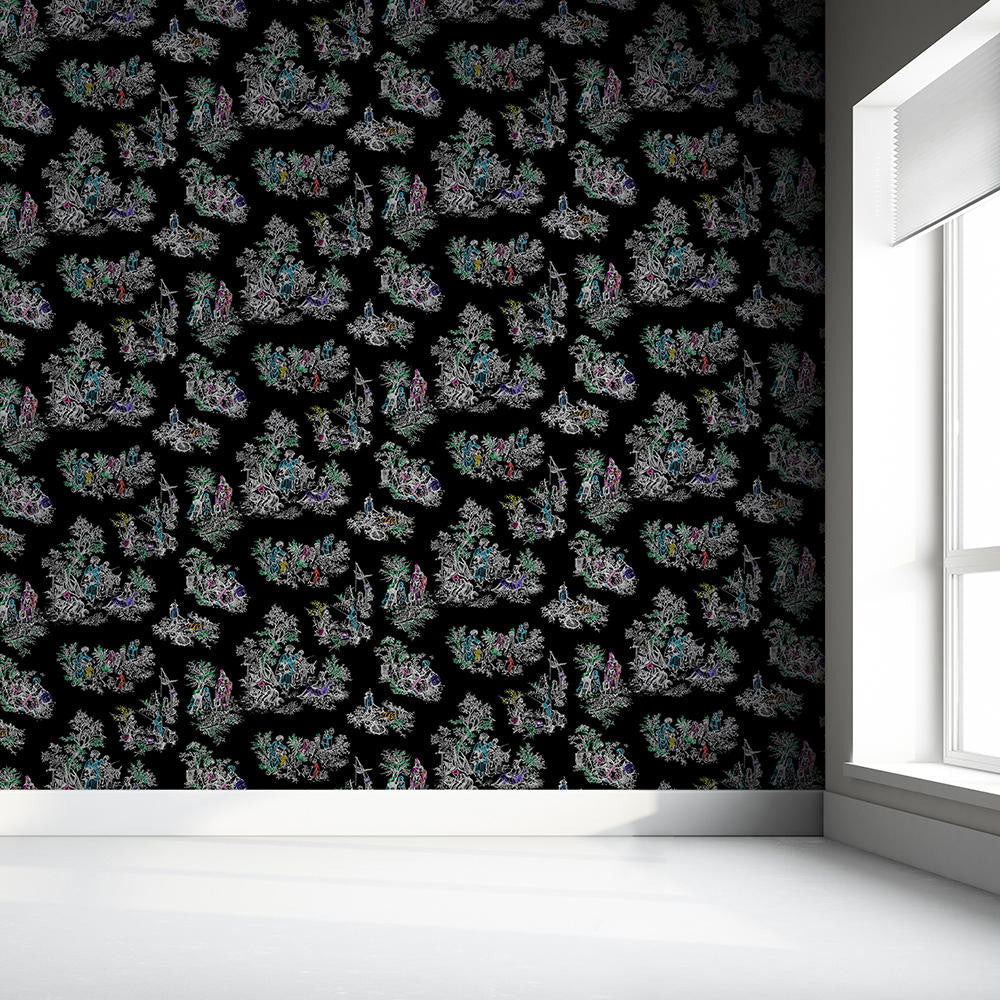 Mineheart Wallpaper Once Upon Our Time Tapete Schwarz A3