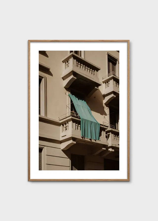 The Poster Club Art Prints Hang Out Poster 30x40 cm beige-blau