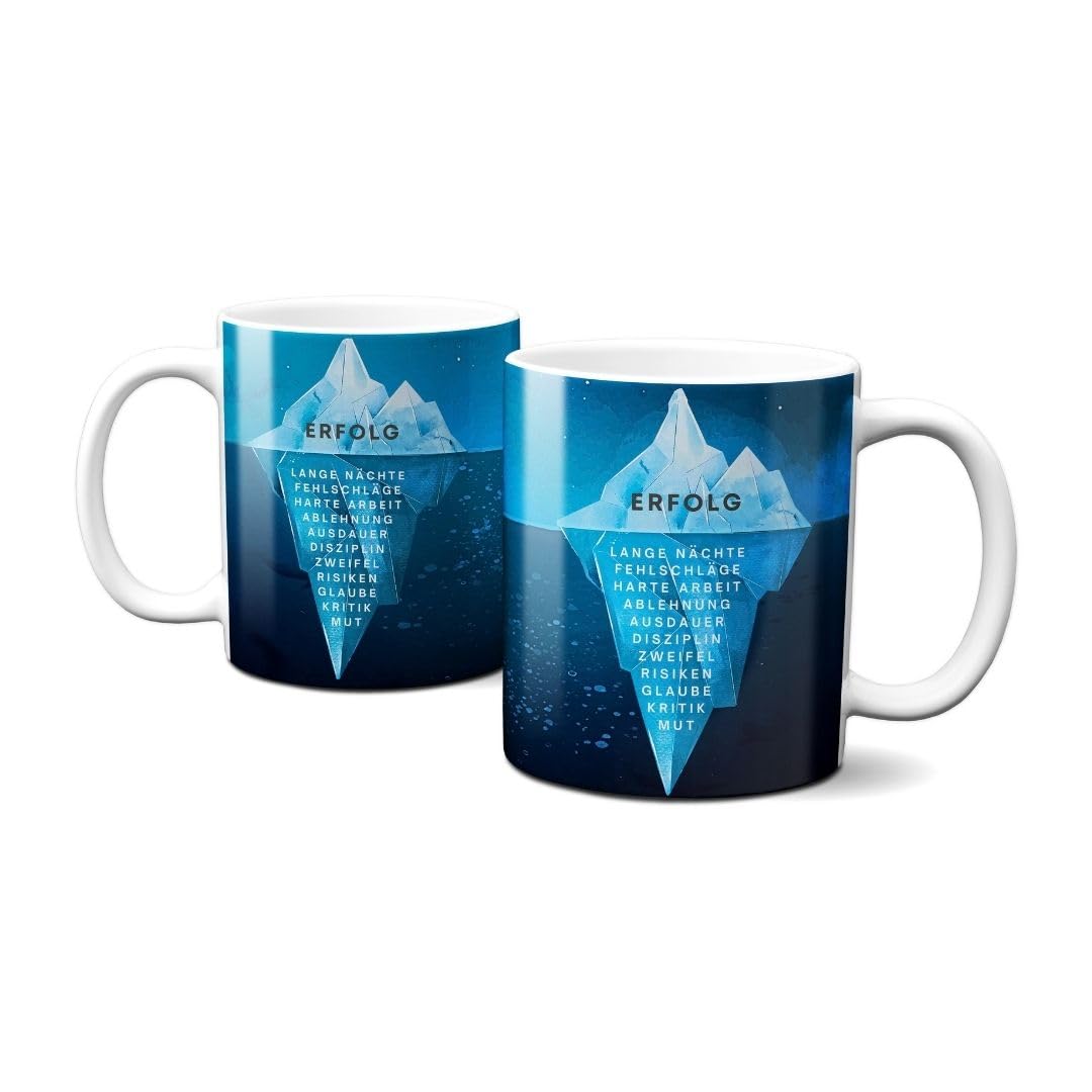 Hustling Sharks Eisberg des Erfolgs Tasse 330ml weiß