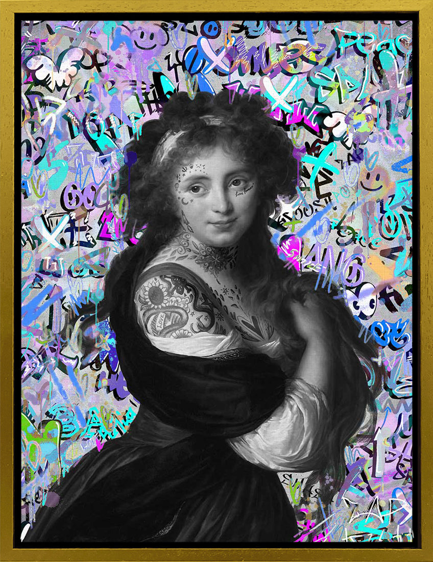 Mineheart Wall Art Pop Graffiti Lucia Poster 30x41cm