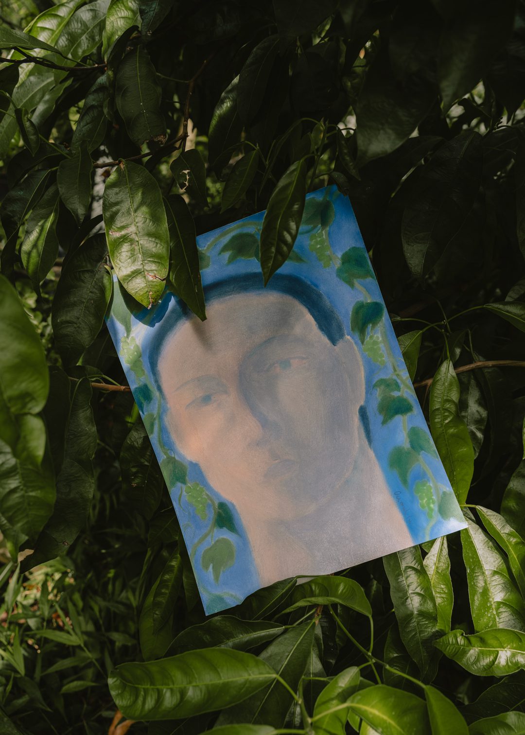 The Poster Club Art Prints Portrait Poster 30x40 cm blau
