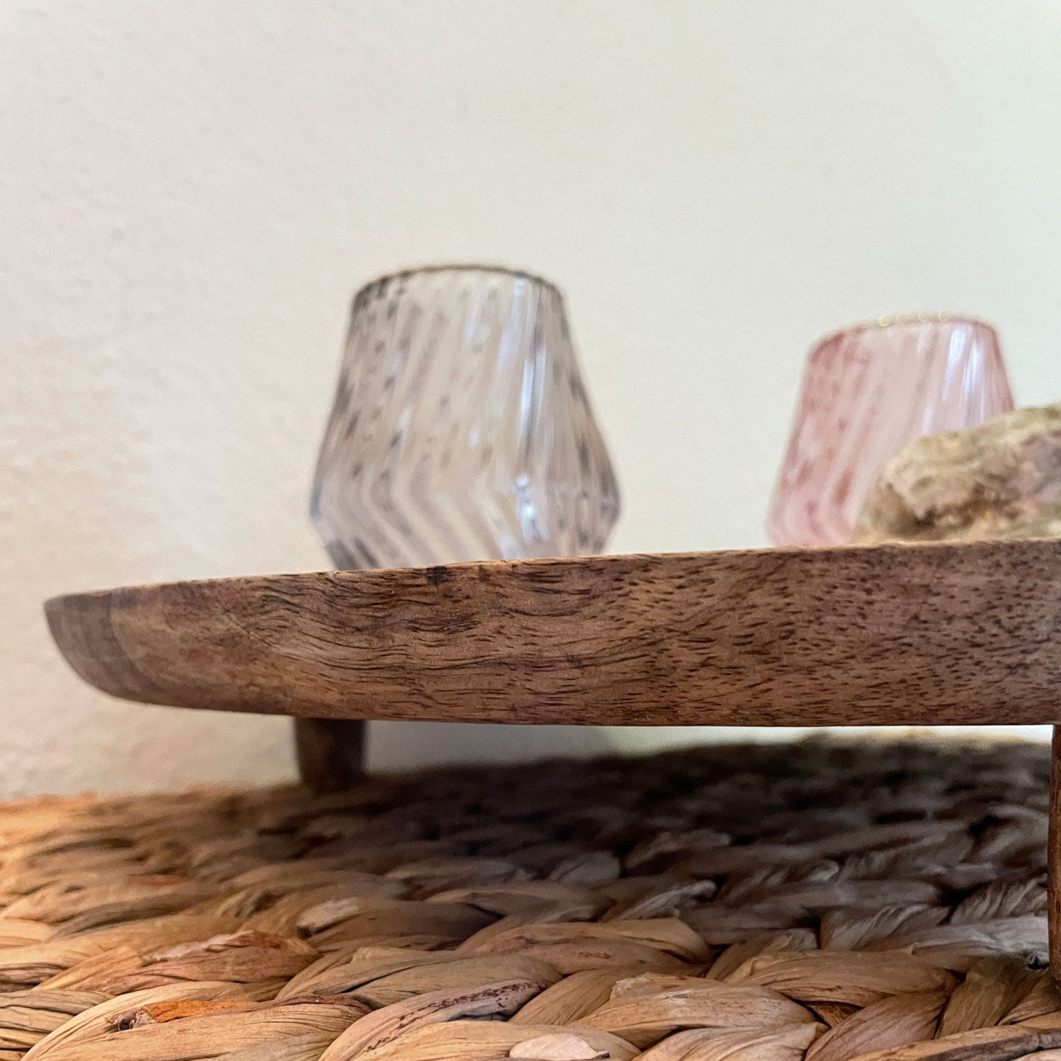 LS-LebenStil Dehli Servierteller Mango Holz 37cm rund
