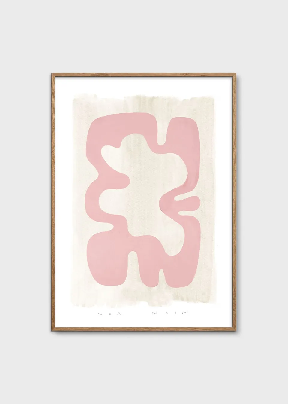 The Poster Club Hommage au Rose Poster 30x40 cm rosa abstrakt