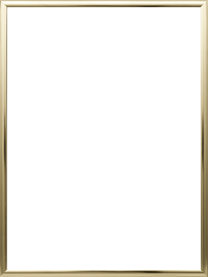 The Poster Club Brass Alu-Rahmen 50x70 cm messing
