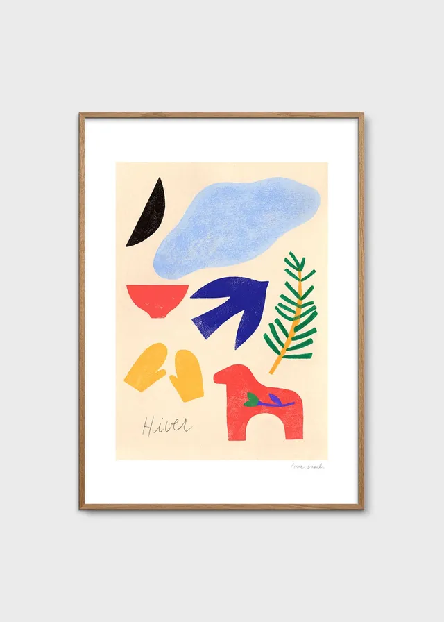 The Poster Club Art Prints Winter Poster A4 botanisch