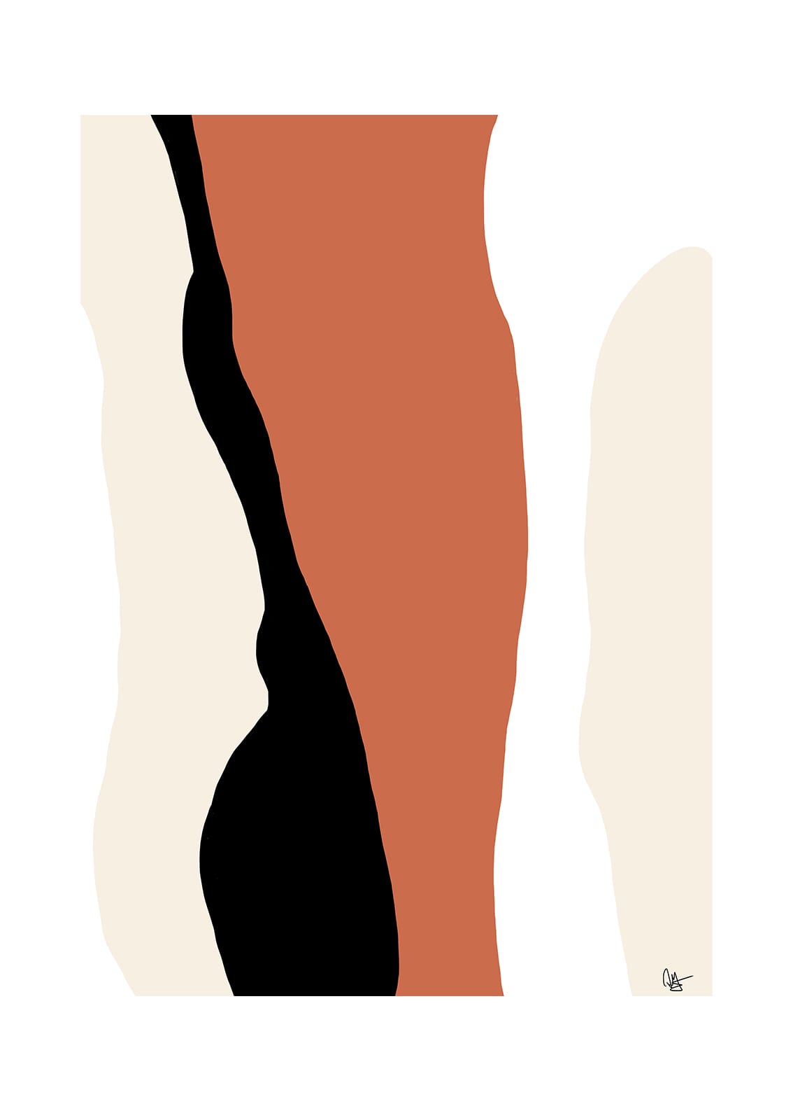 The Poster Club Transition Poster 50x70 cm beige orange