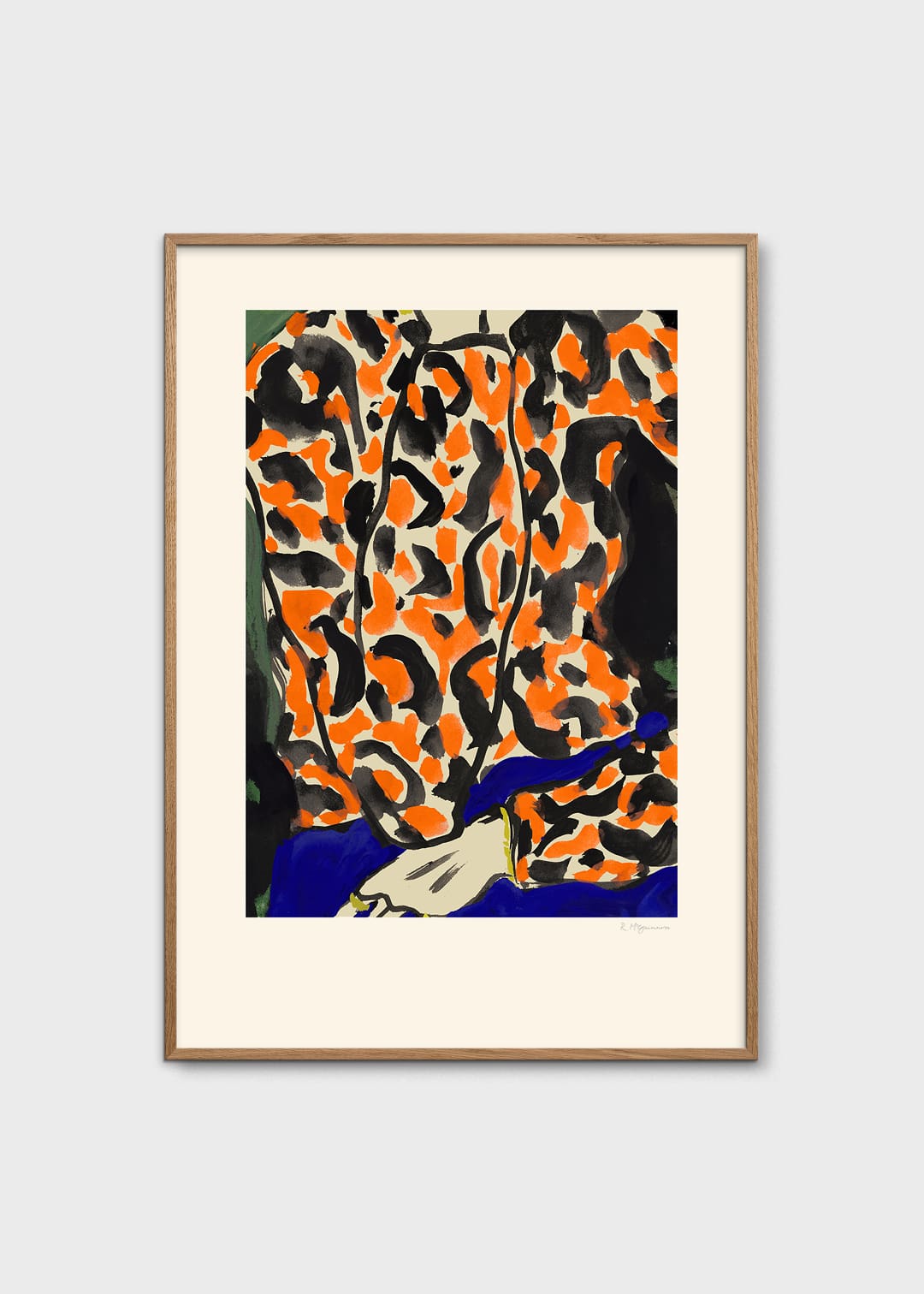 The Poster Club Pattern Top Poster 30x40 cm orange