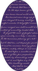 Mineheart Rugs Richard III Oval Teppich Amethyst Text